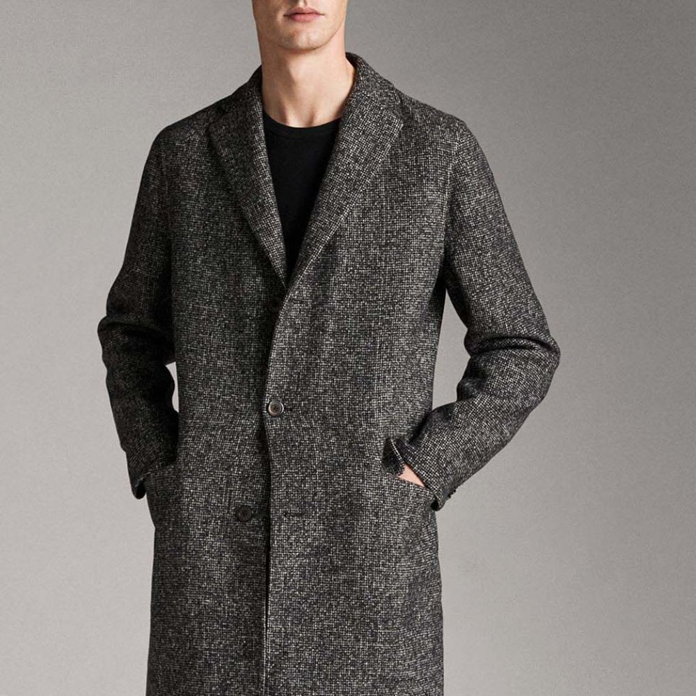 Dashing Massimo Dutti Wool Coat